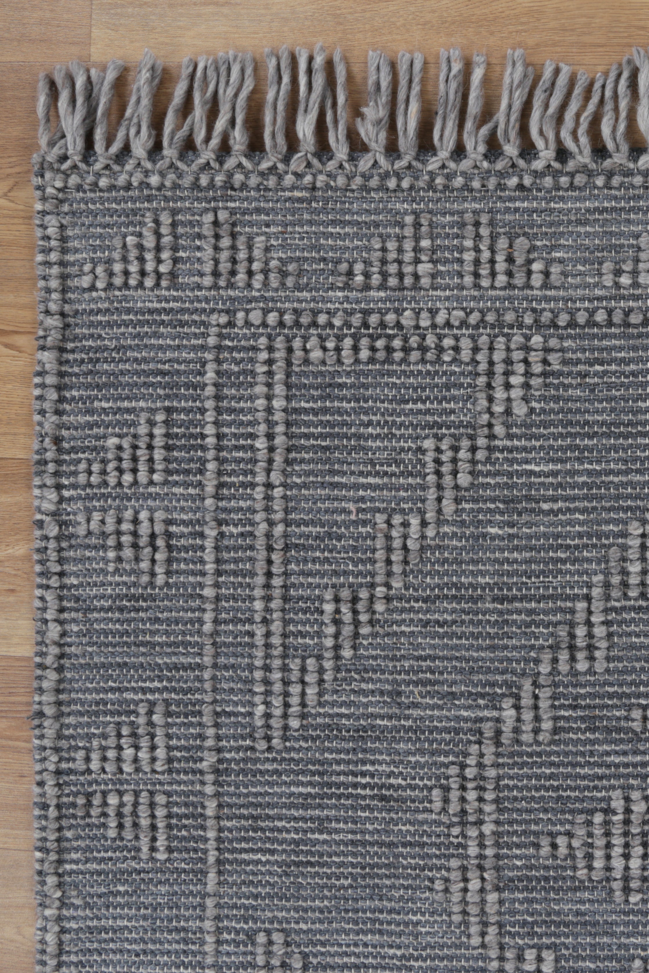 Diego Ornamental Grey Multi Wool Rug