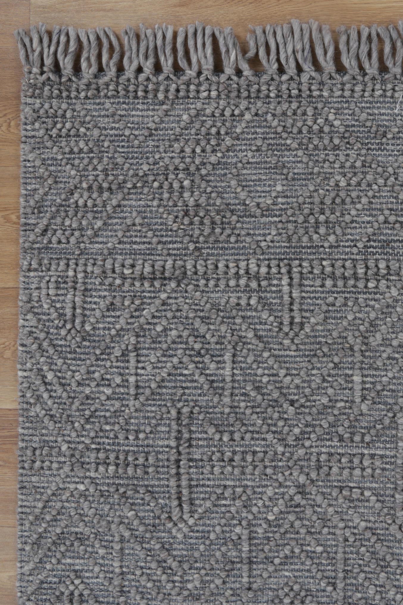 Diego Tribal Grey Multi Wool Rug