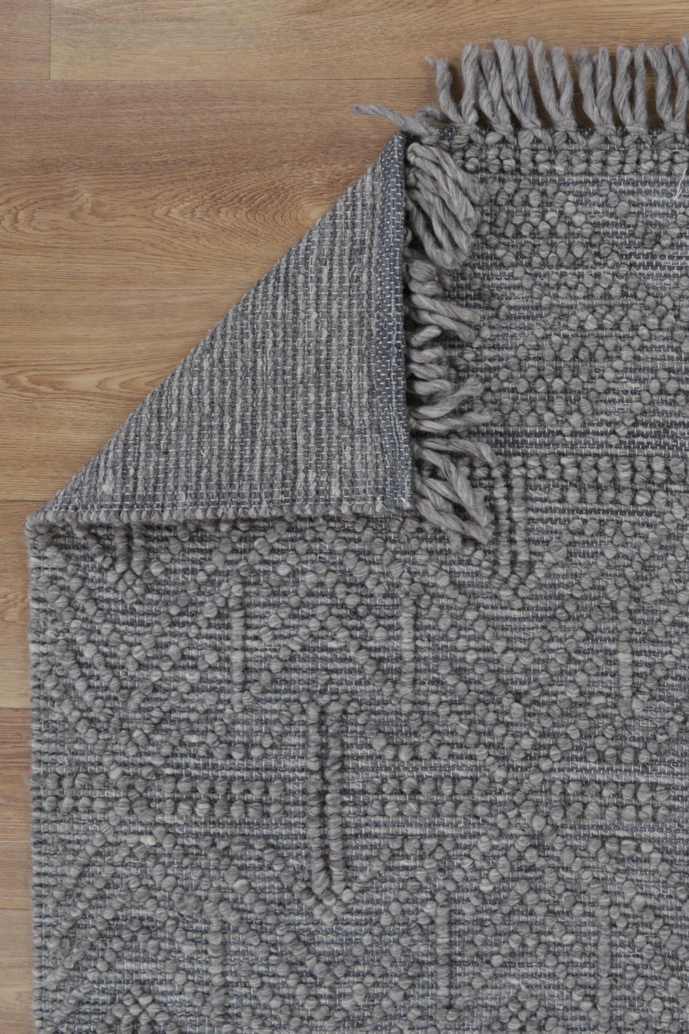 Diego Tribal Grey Multi Wool Rug