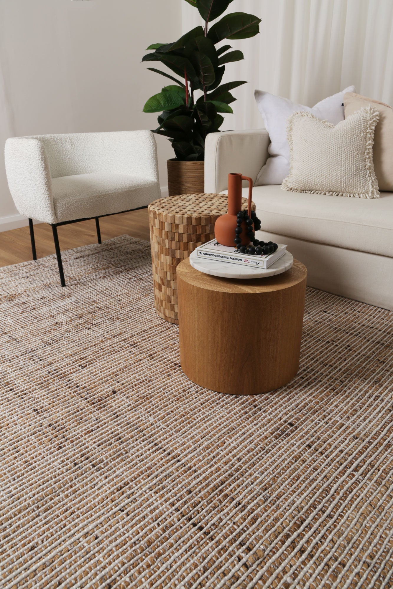 Dune Ivory Jute & Wool Rug