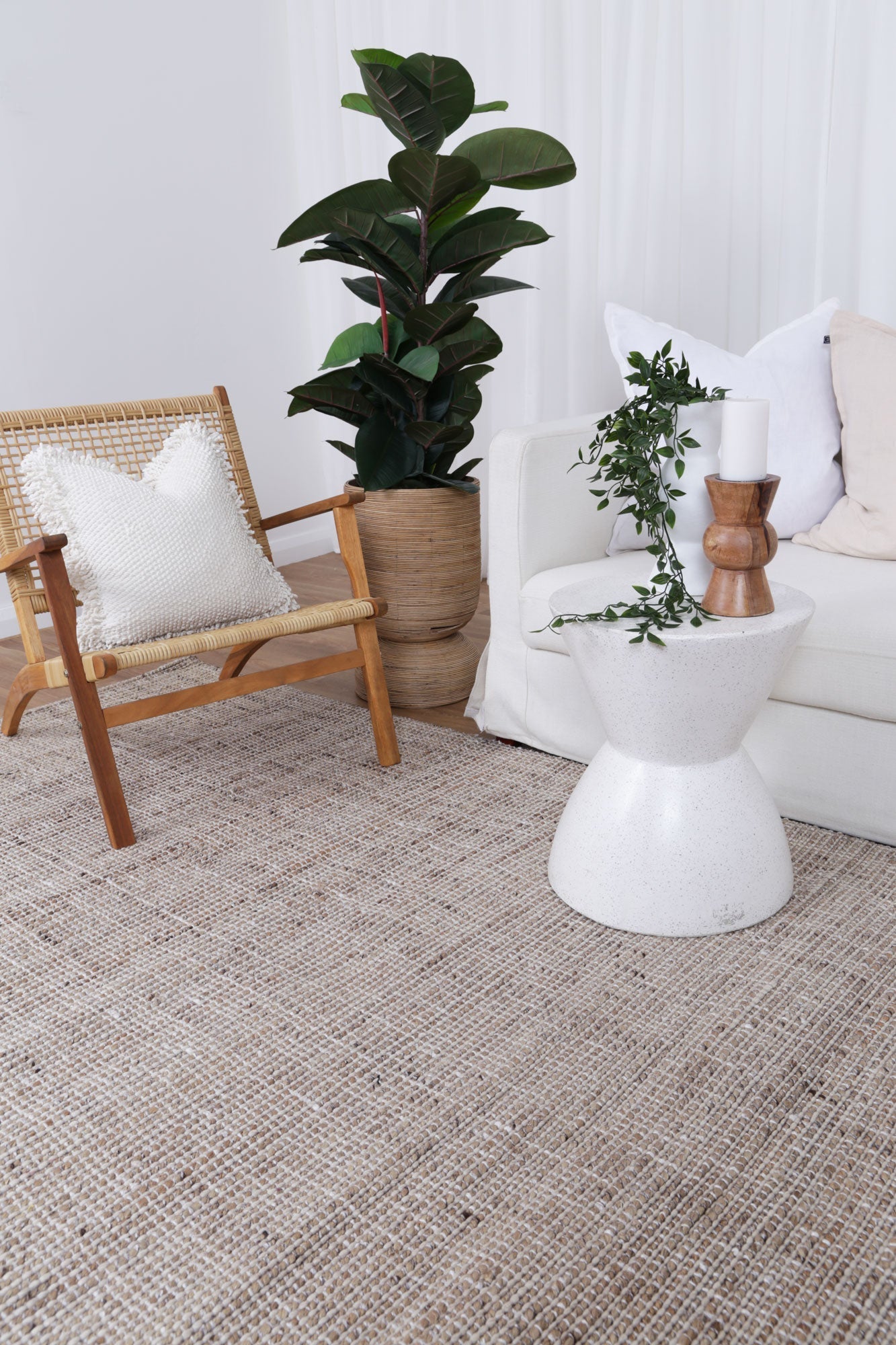 Dune Jute & Wool Natural Rug