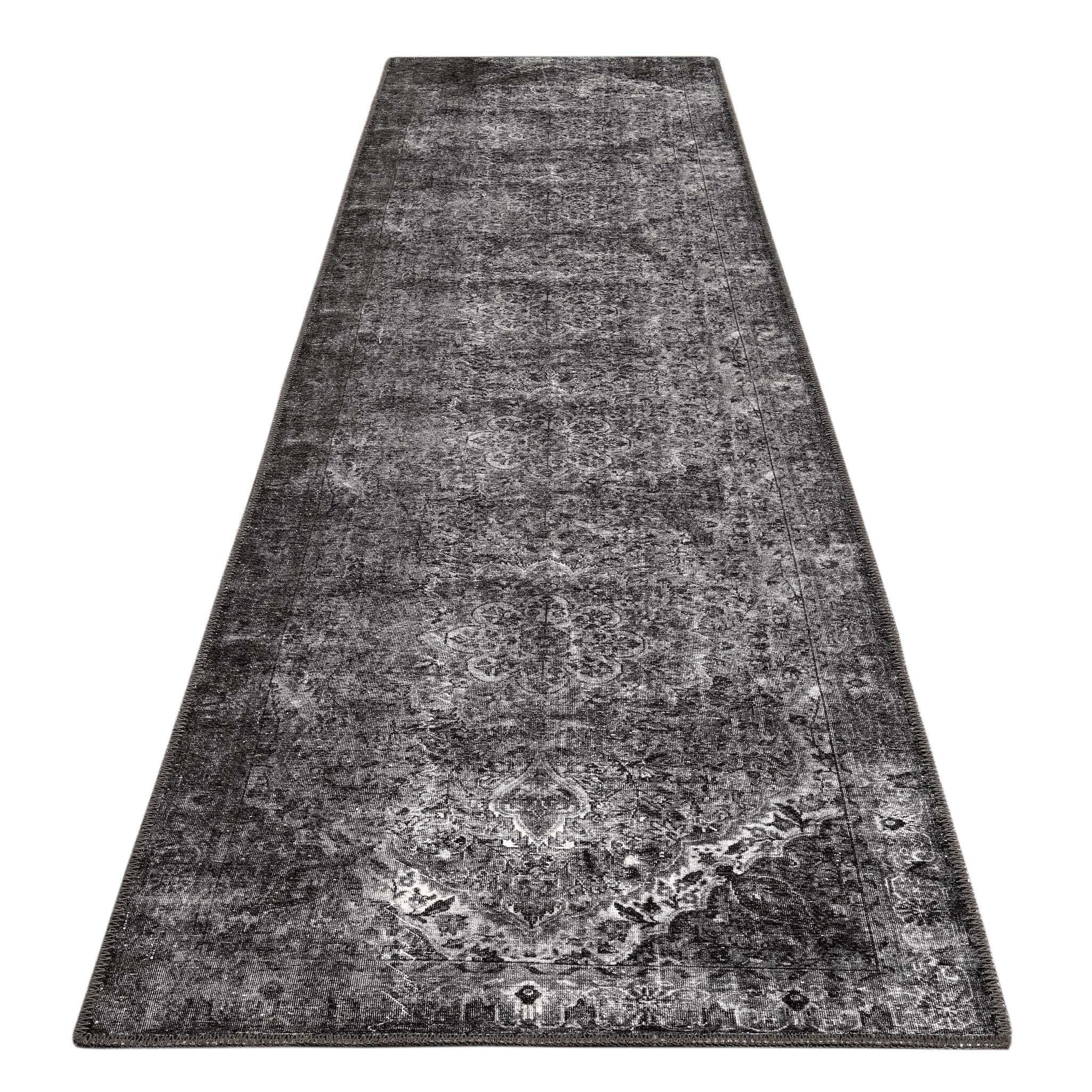 Fame 24 Dk Grey Hallway Runner