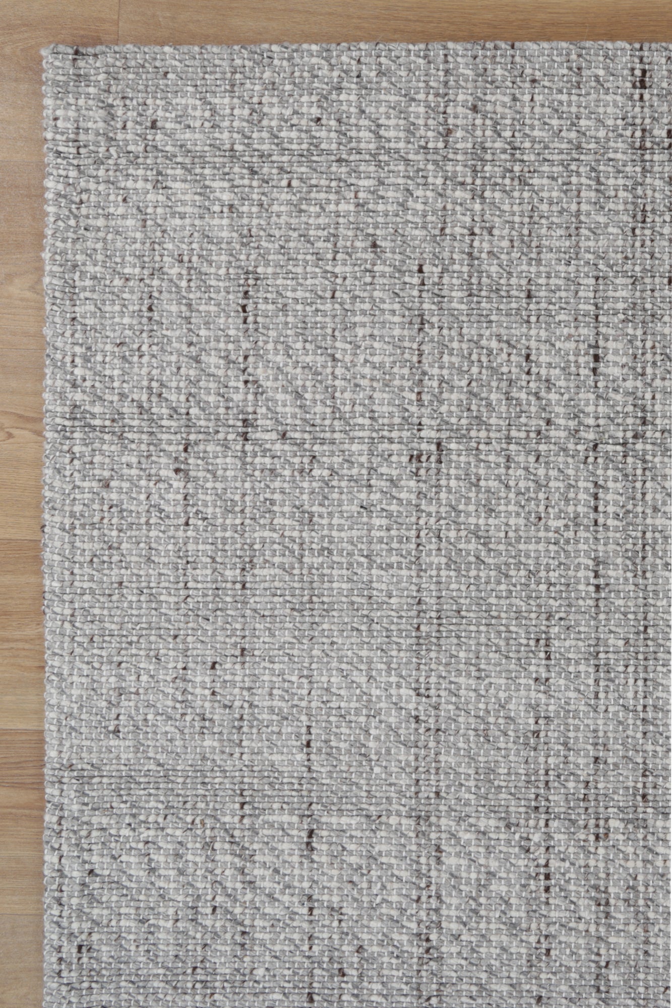 Ridges Grey Wool Rug