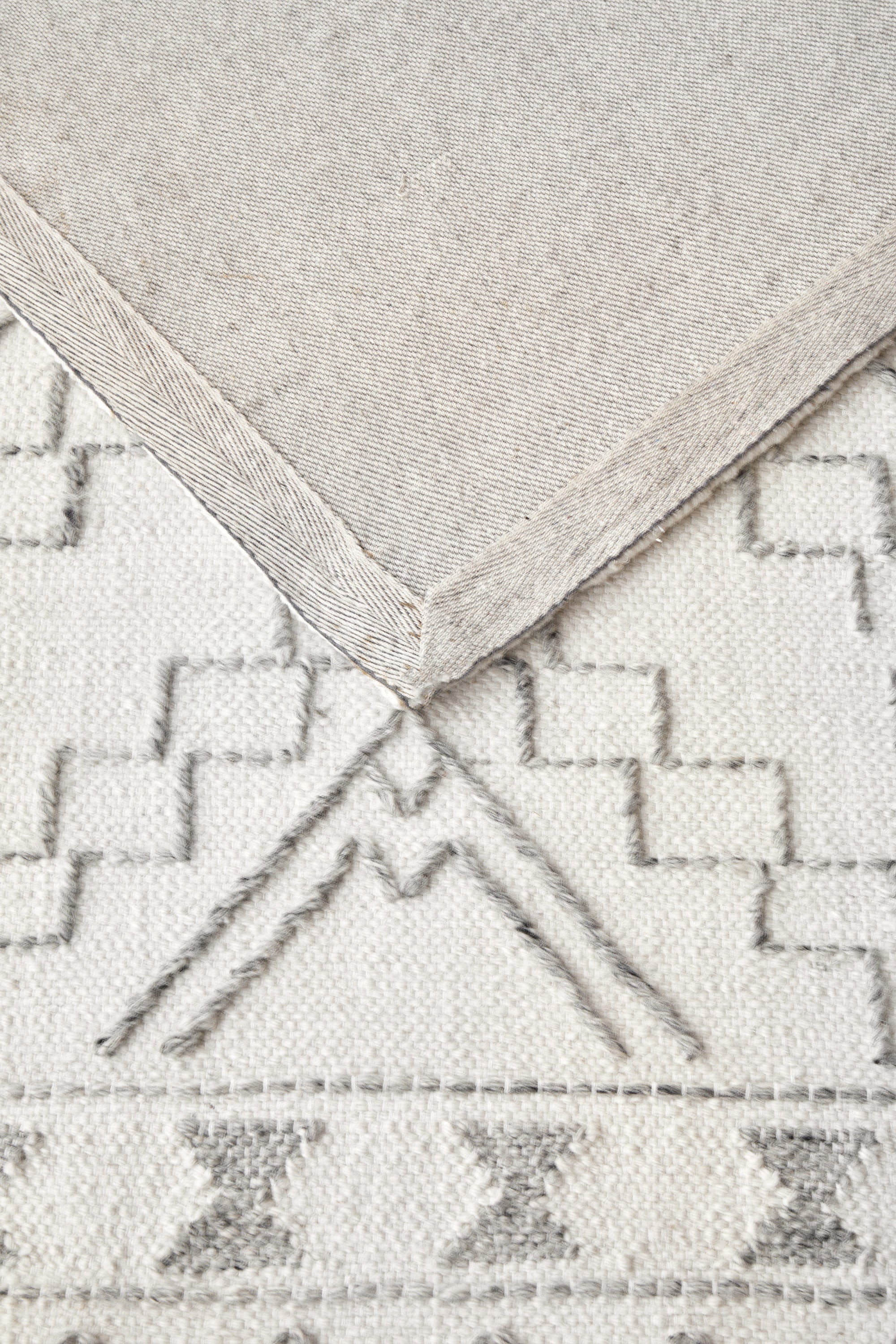 Hudson Wool Flat Woven Ivory