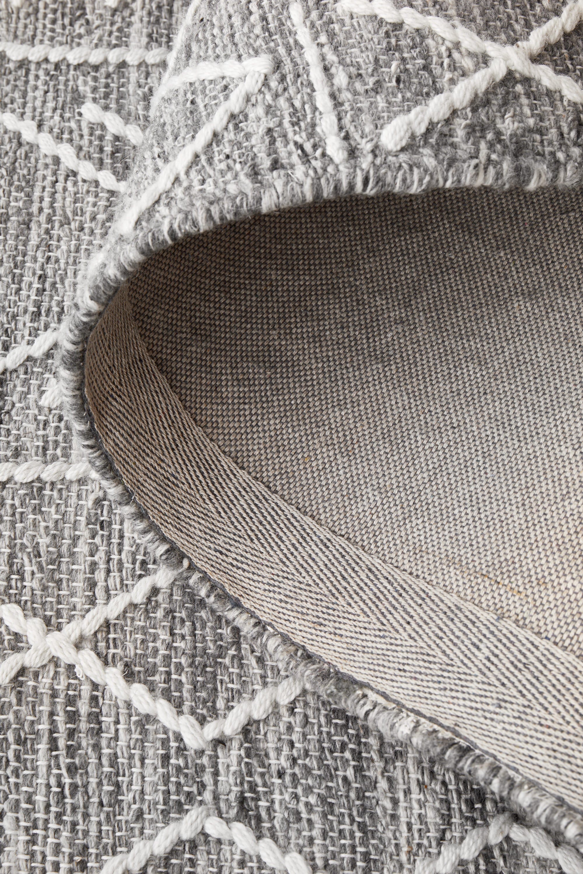 Hudson Wool Flat woven Grey