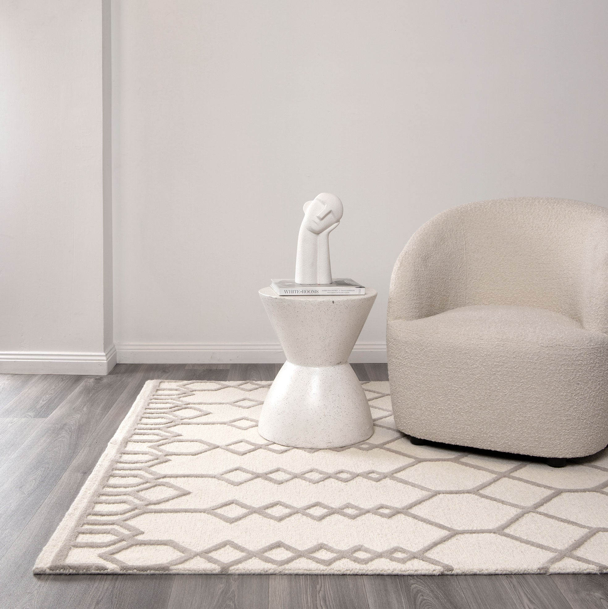 Les Nomades Senso Beige Wool Rug