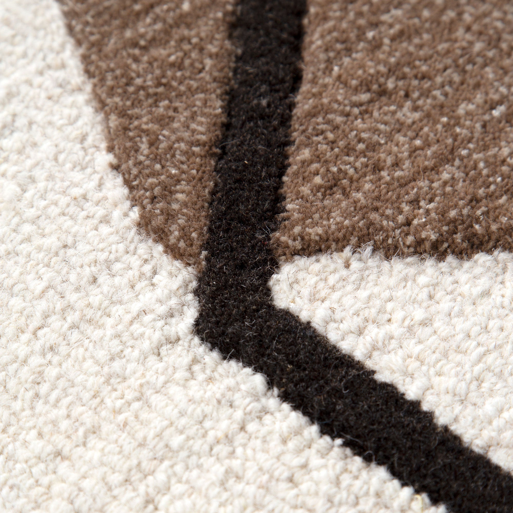 Les Nomades Minimal Beige Wool Rug