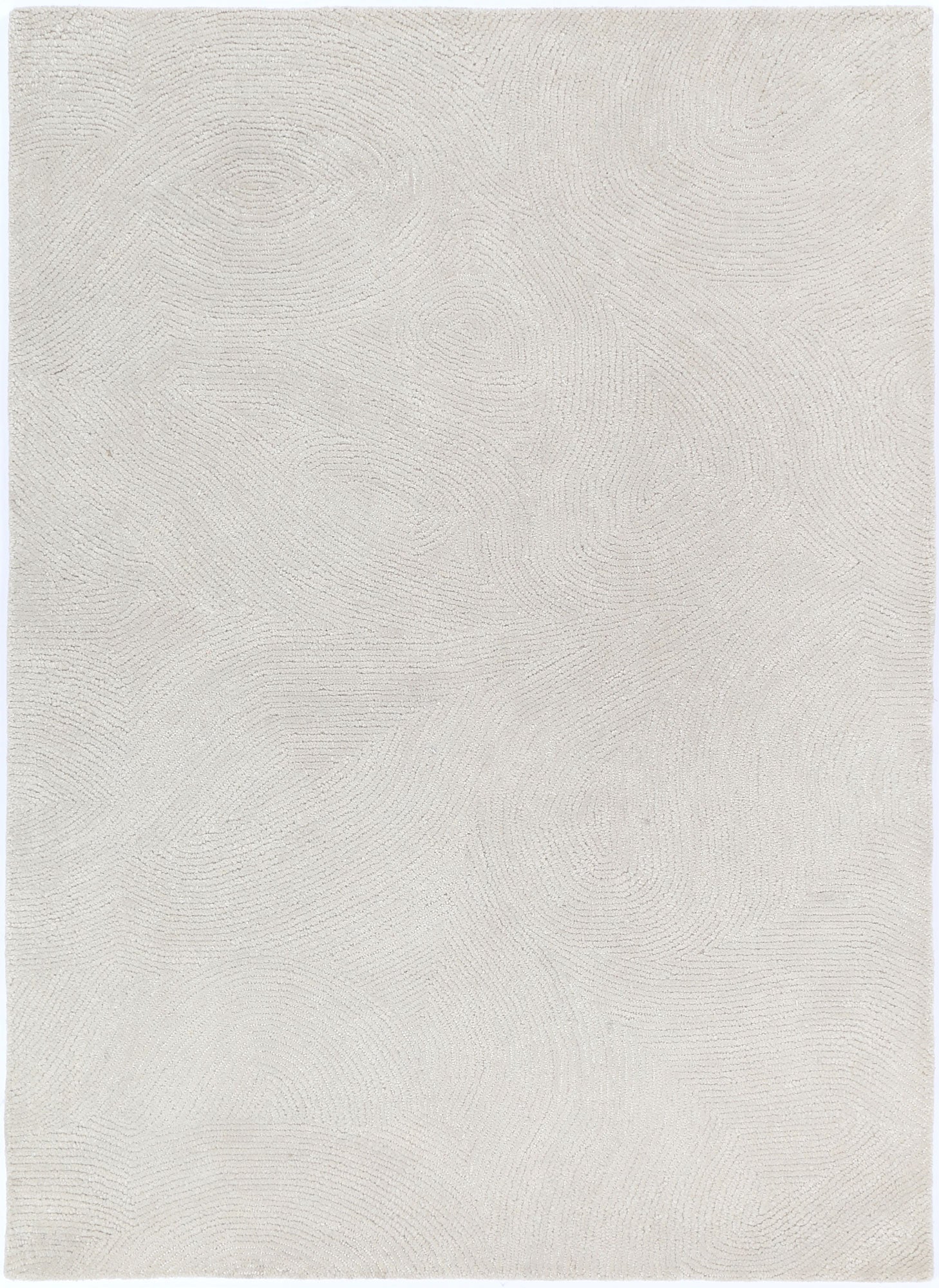 Loren Almon 01 Platinum Wool Rug