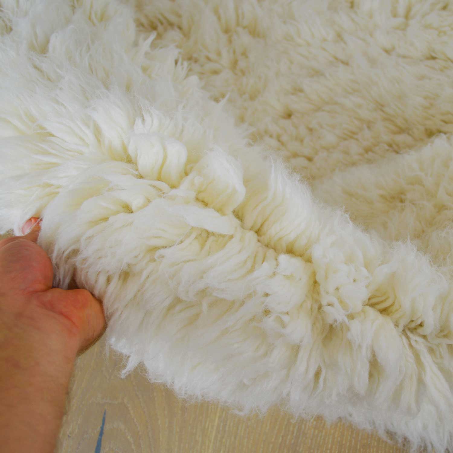 Flokati 100% Pure New Zealand Wool Natural