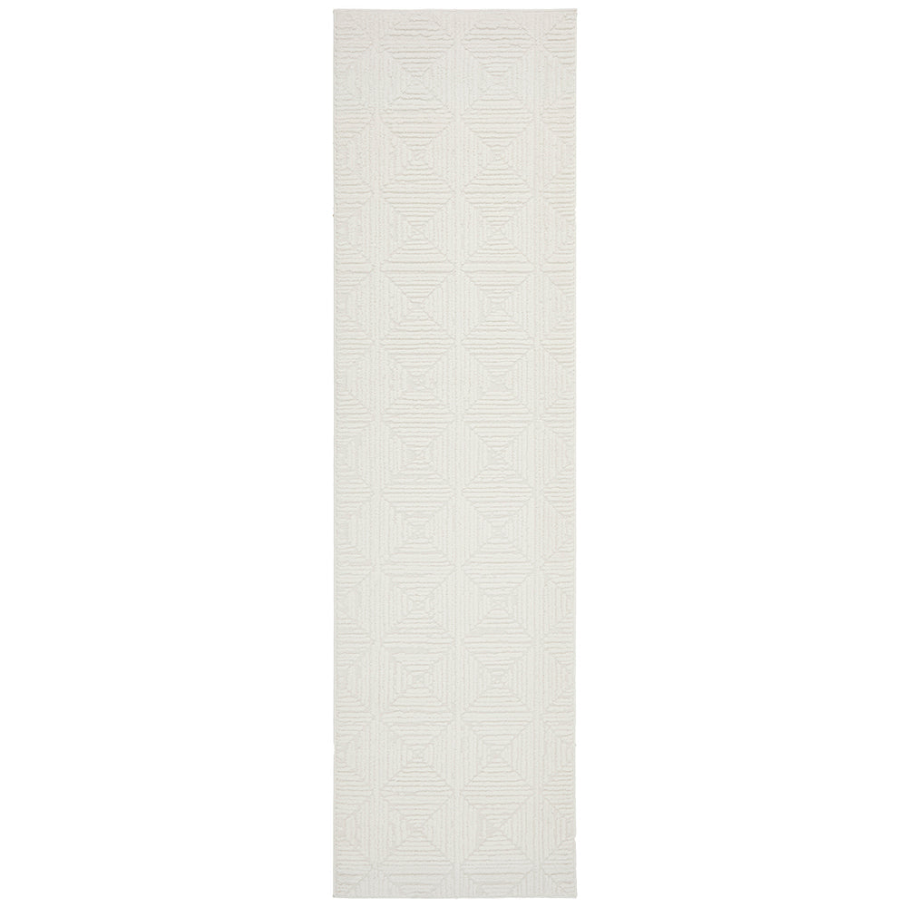 Serenade Shilo White Runner Rug