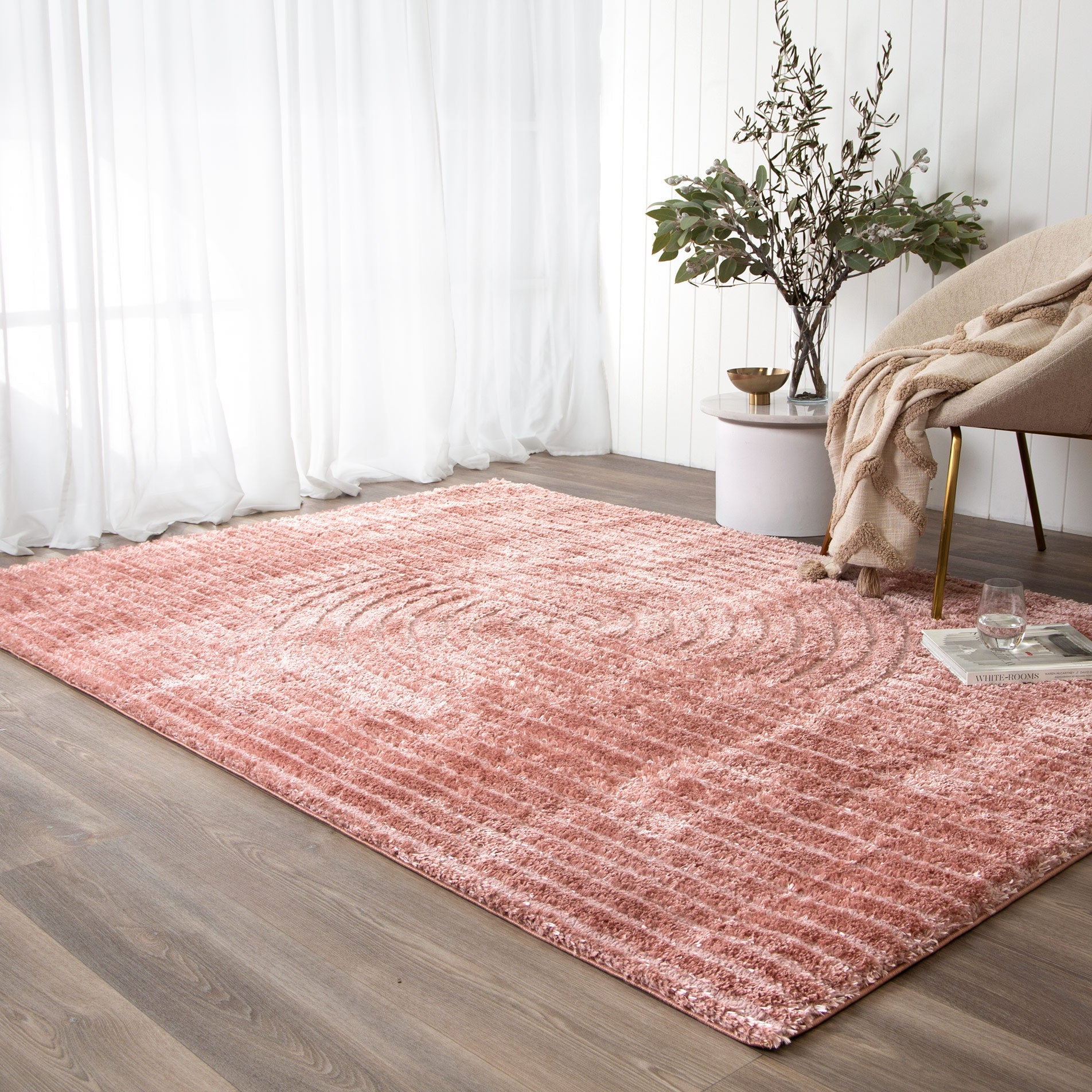 Tender Dior Blush Shag Rug