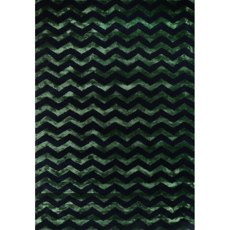 Artisan - Opulence Chevron Rug Green Blue