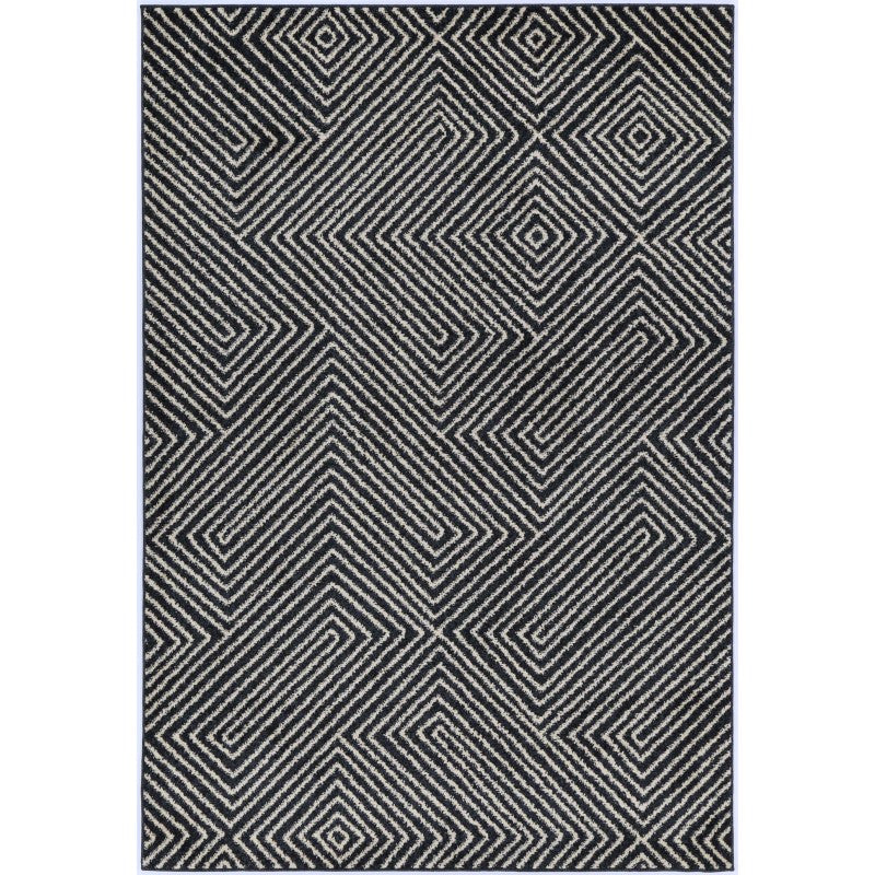 Primo Maze Black Rug