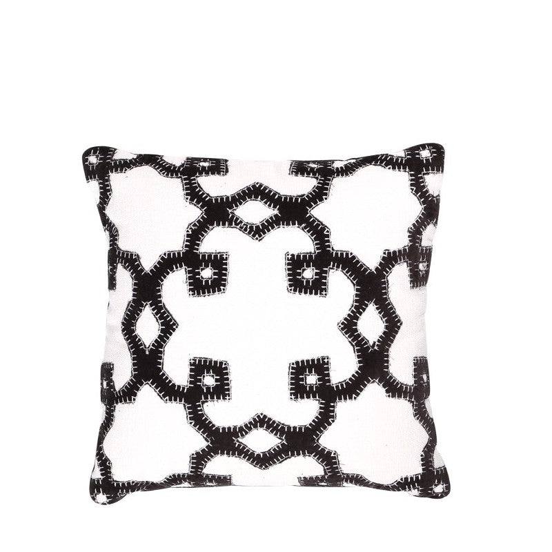 Trellis Cushion Black 45x45cm