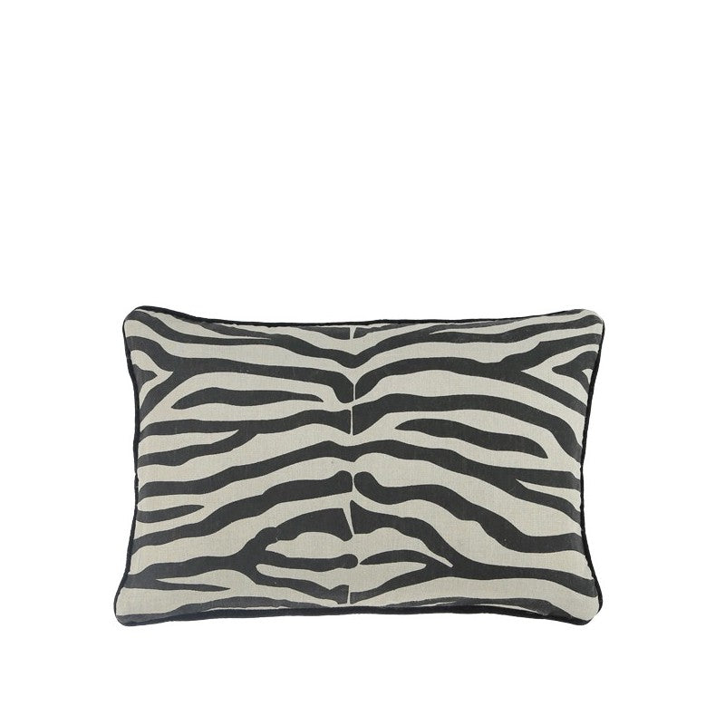 Zebra Cushion Black 60x40cm