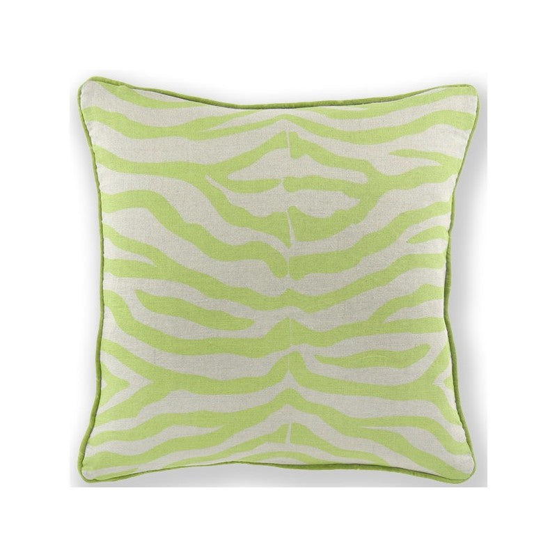 Zebra Cushion Pesto 60x60cm