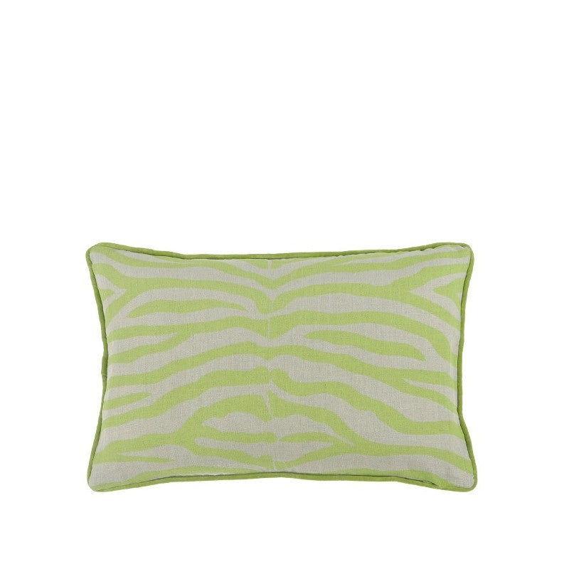 Zebra Cushion Pesto 60x40cm