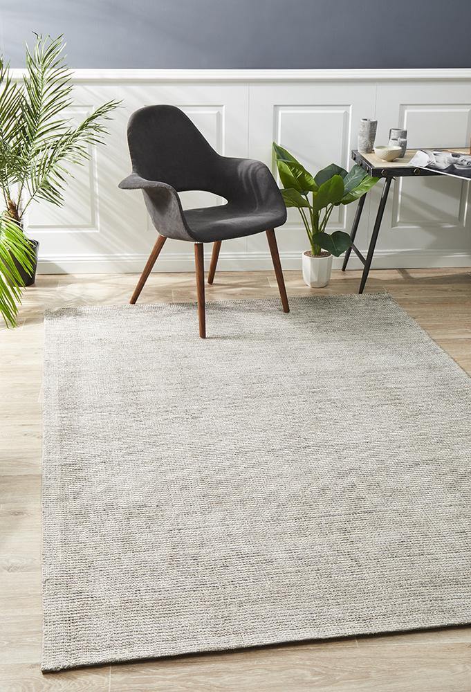 Allure Stone Cotton Rayon Rug - Cozy Rugs Australia