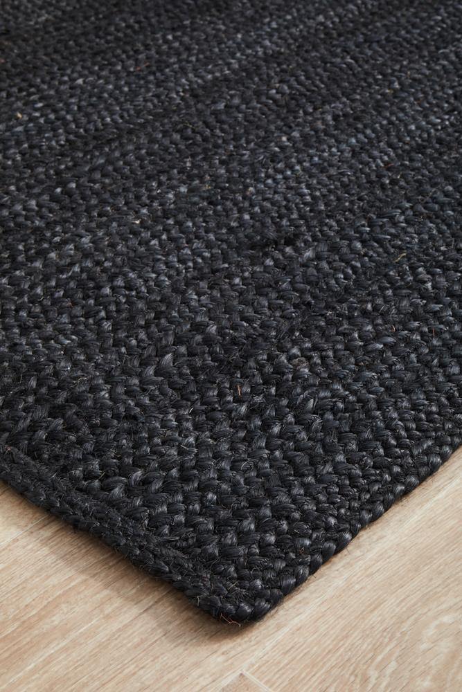 Bondi Black Runner Rug - Cozy Rugs Australia