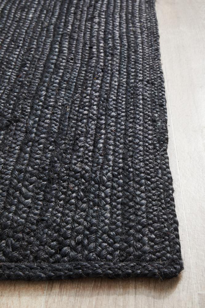 Bondi Black Runner Rug - Cozy Rugs Australia