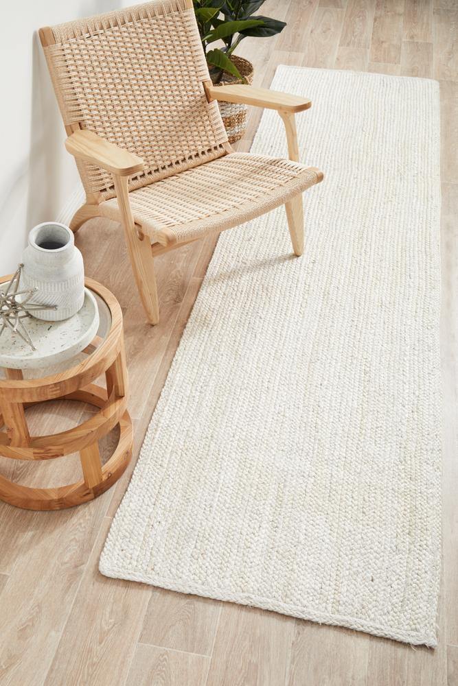 Bondi White Runner Rug - Cozy Rugs Australia