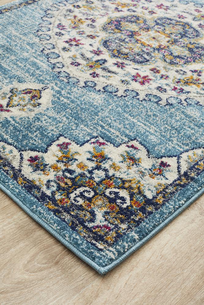 Babylon 202 Blue Runner Rug