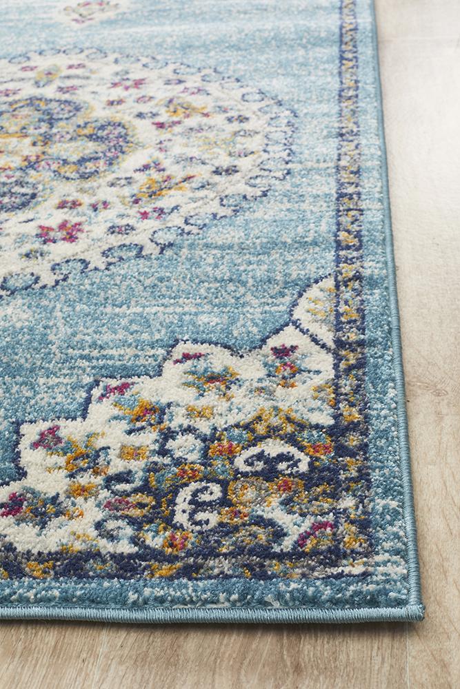 Babylon 202 Blue Runner Rug