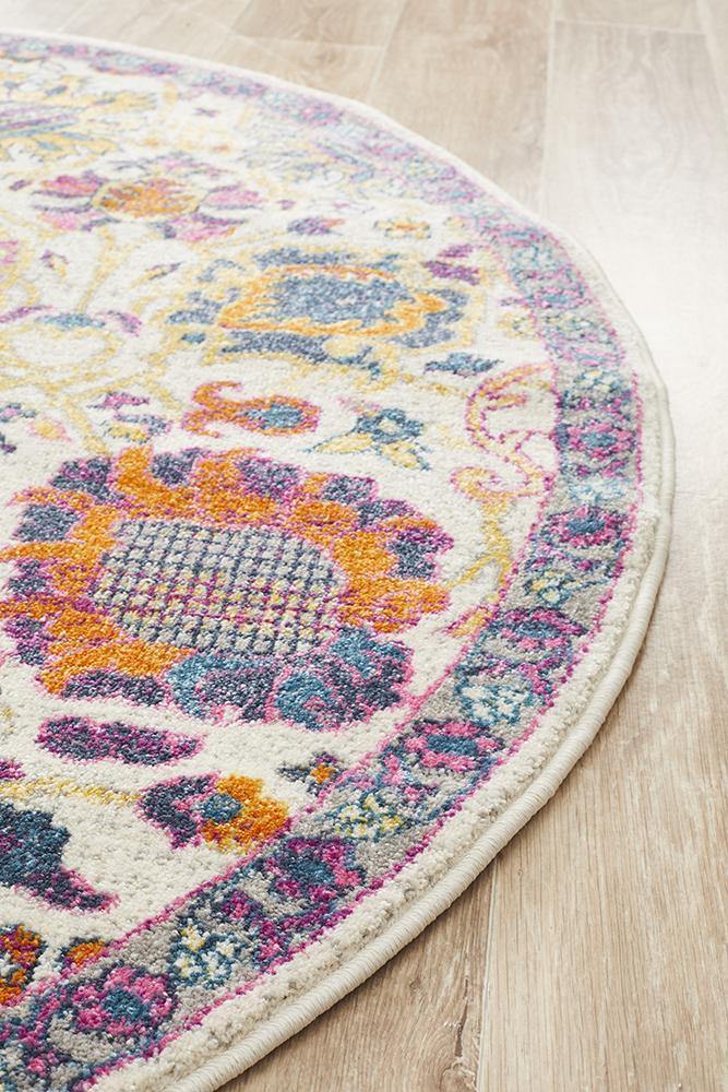 Babylon 206 Multi  Round Rug - Cozy Rugs Australia