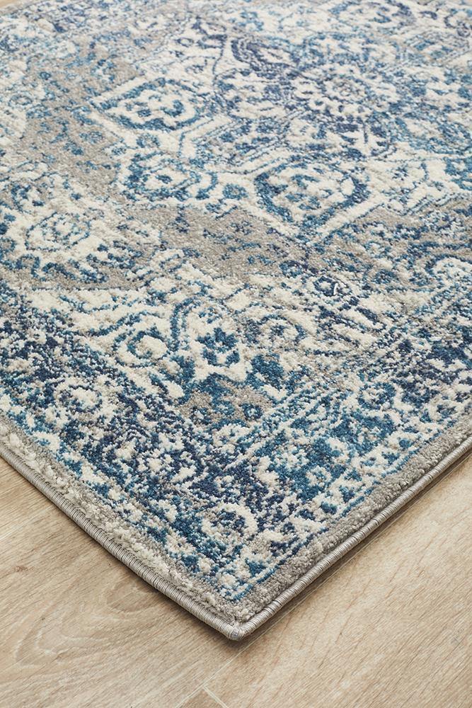 Babylon 207 Blue  Runner Rug - Cozy Rugs Australia