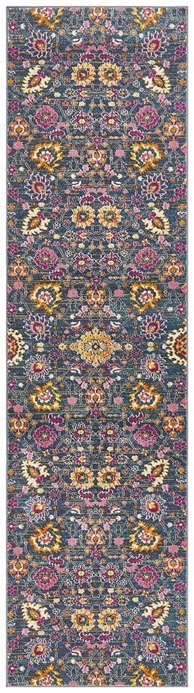 Babylon 210 Blue  Runner Rug - Cozy Rugs Australia