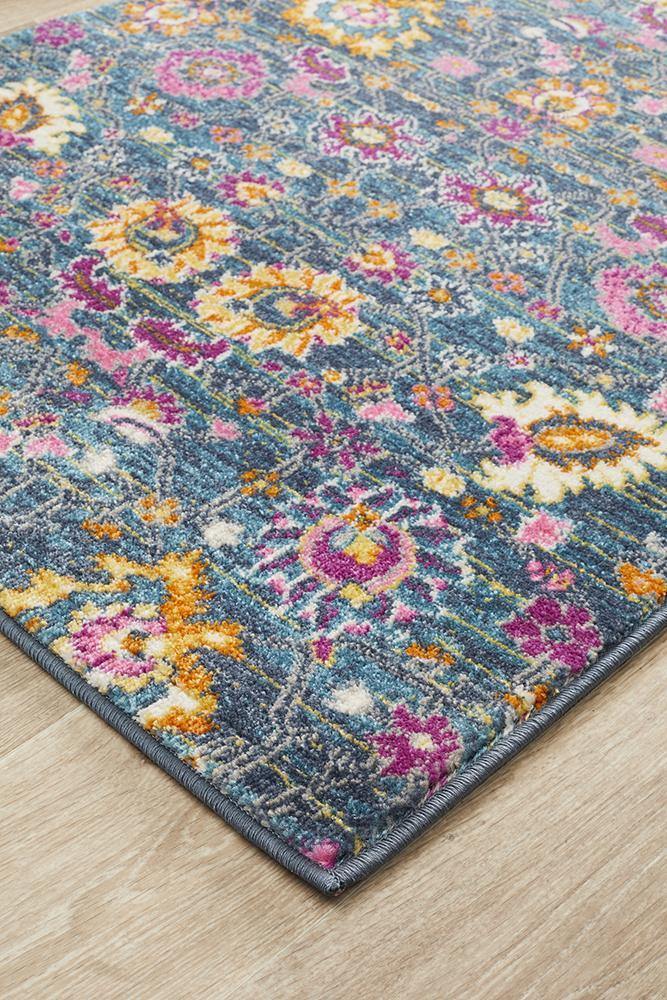 Babylon 210 Blue  Runner Rug - Cozy Rugs Australia