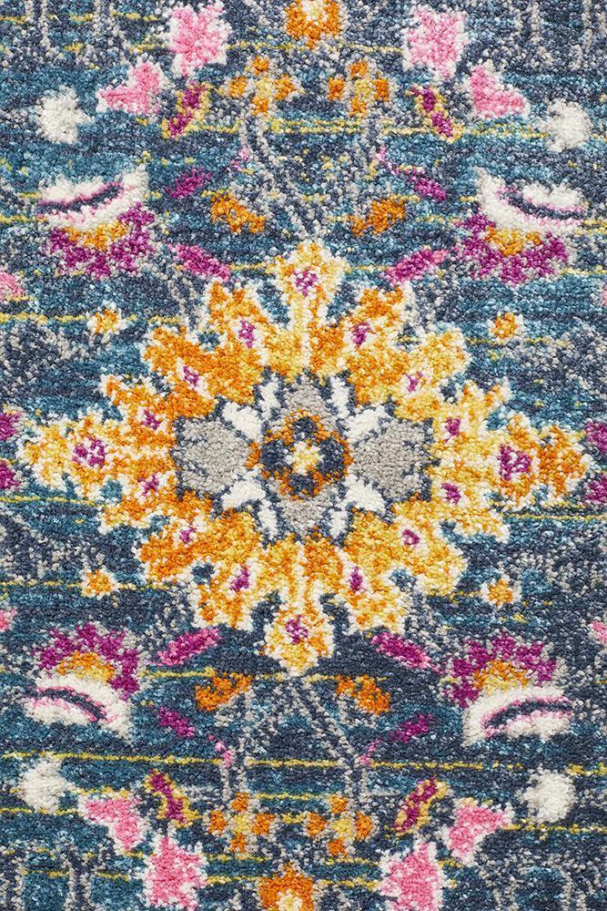 Babylon 210 Blue  Runner Rug - Cozy Rugs Australia