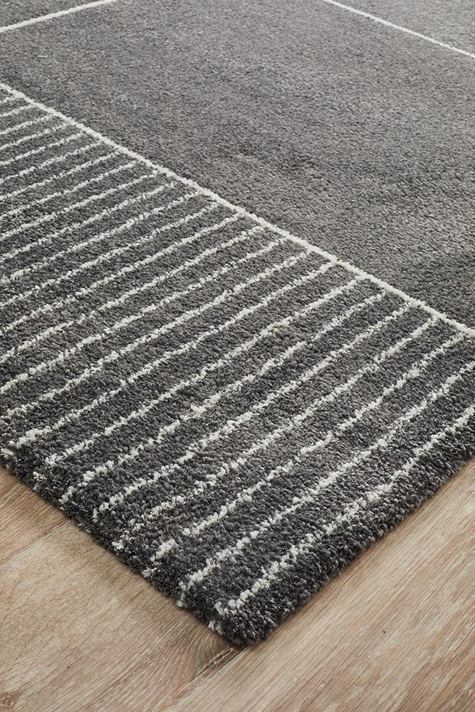 Rug Culture Broadway 935 Charcoal - Cozy Rugs Australia