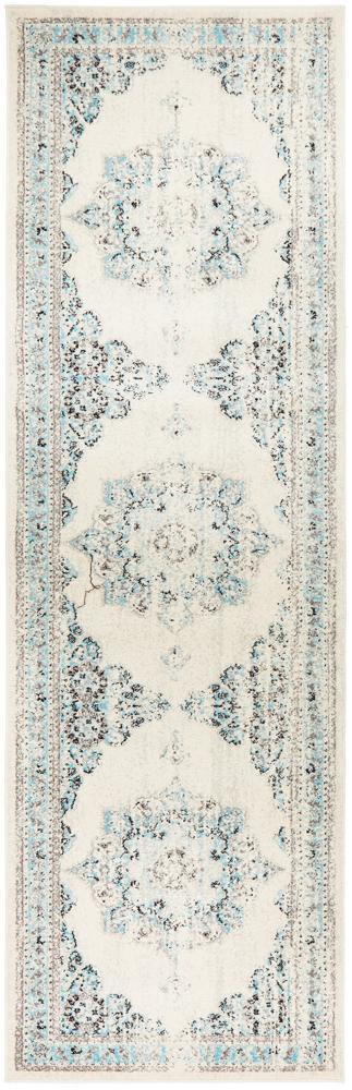 Century 922 White Runner Rug - Cozy Rugs Australia