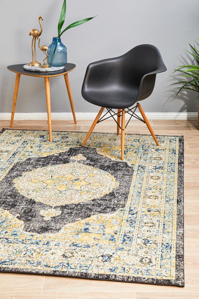 Century 955 Charcoal Rug - Cozy Rugs Australia