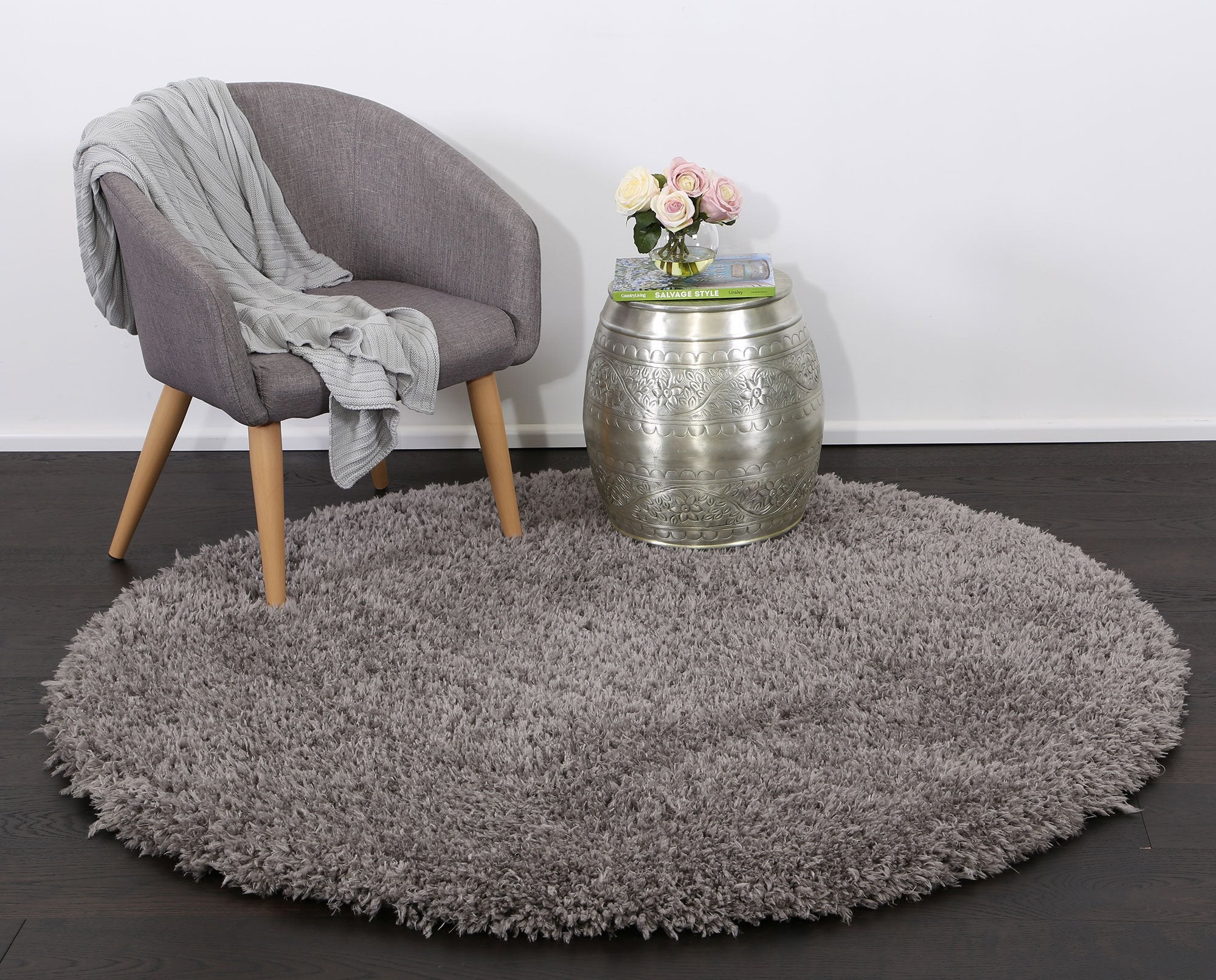 Flokati Shag Rug Charcoal