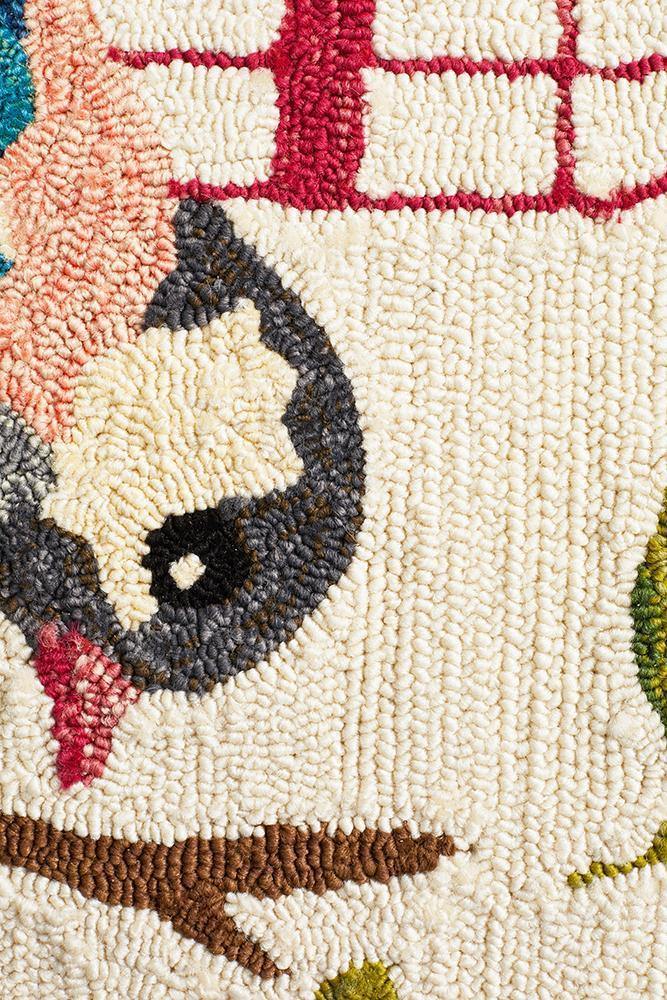 Copacabana Finch and Nest Exquisite Indoor Outdoor Rug Cream - Cozy Rugs Australia