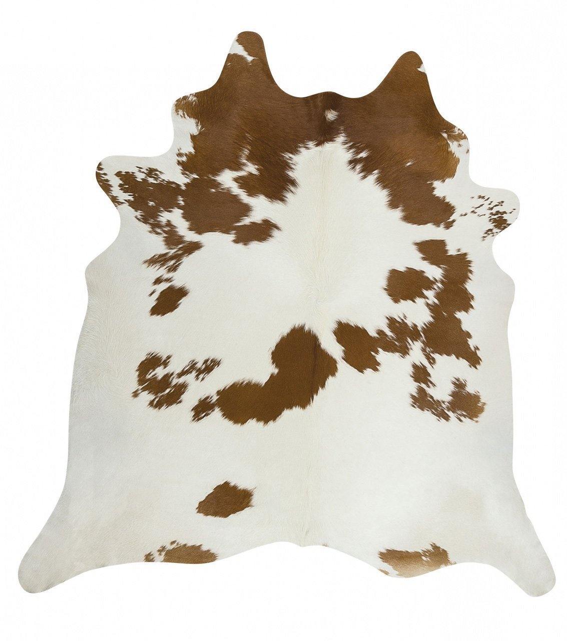 Exquisite Natural Cow Hide Brown White - Cozy Rugs Australia