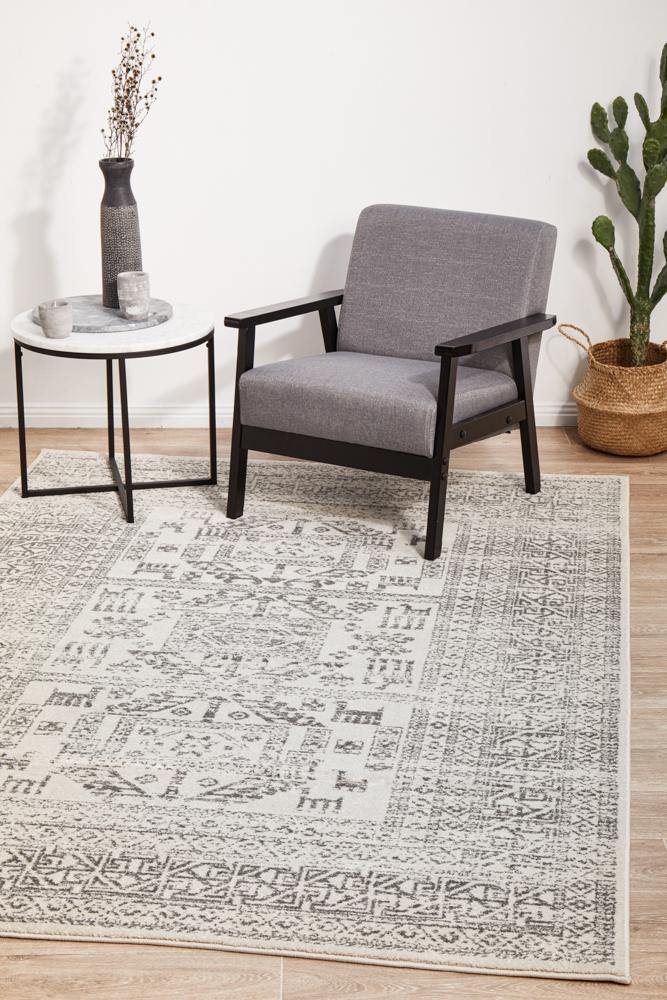 Chrome Addison Silver Rug - Cozy Rugs Australia