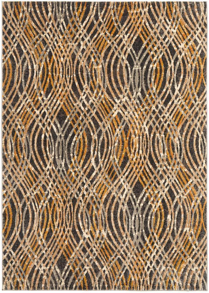 Dreamscape Flurry Modern Charcoal Rug - Cozy Rugs Australia