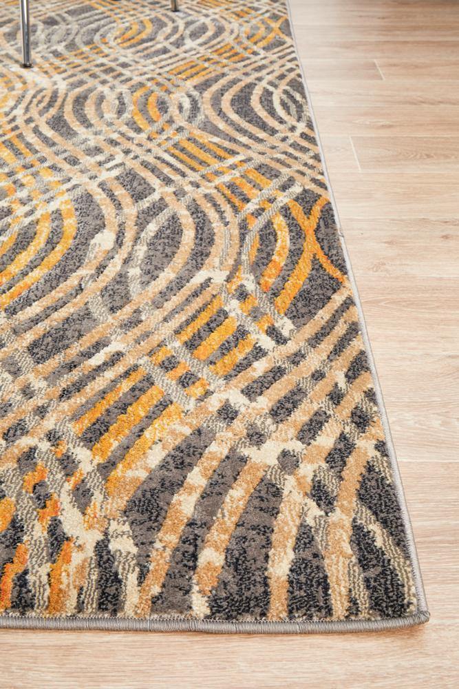 Dreamscape Flurry Modern Charcoal Rug - Cozy Rugs Australia