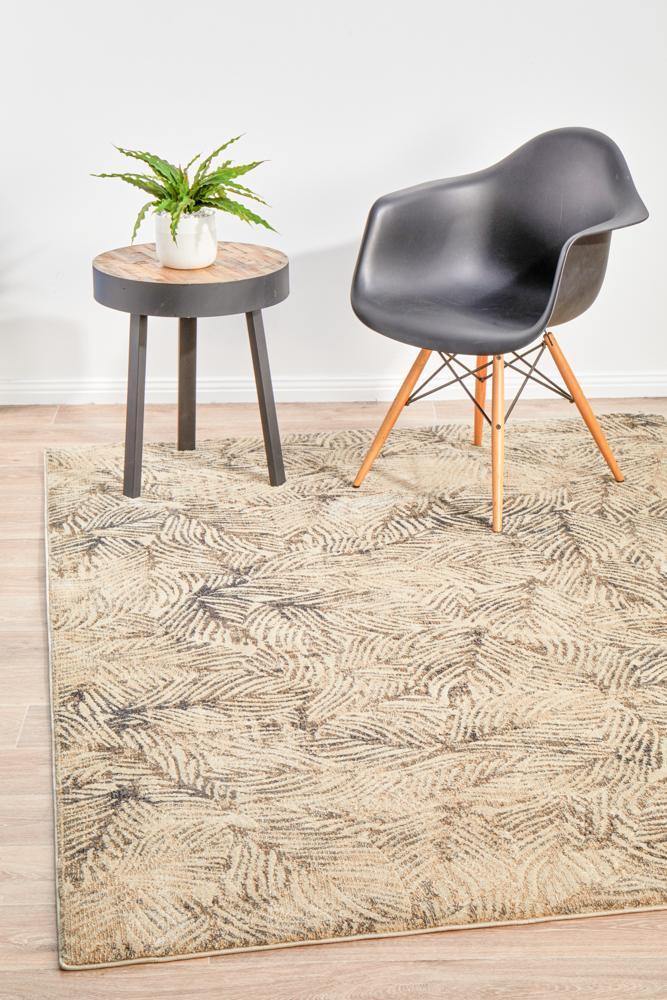 Dreamscape Artistic Nature Modern Charcoal Rug - Cozy Rugs Australia