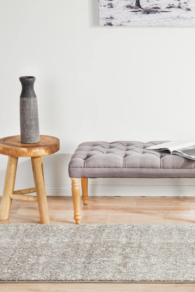 Evoke Pidgeon Grey Transitional Runner Rug - Cozy Rugs Australia