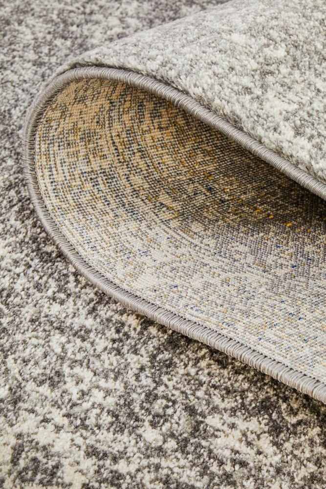 Evoke Pidgeon Grey Transitional Runner Rug - Cozy Rugs Australia