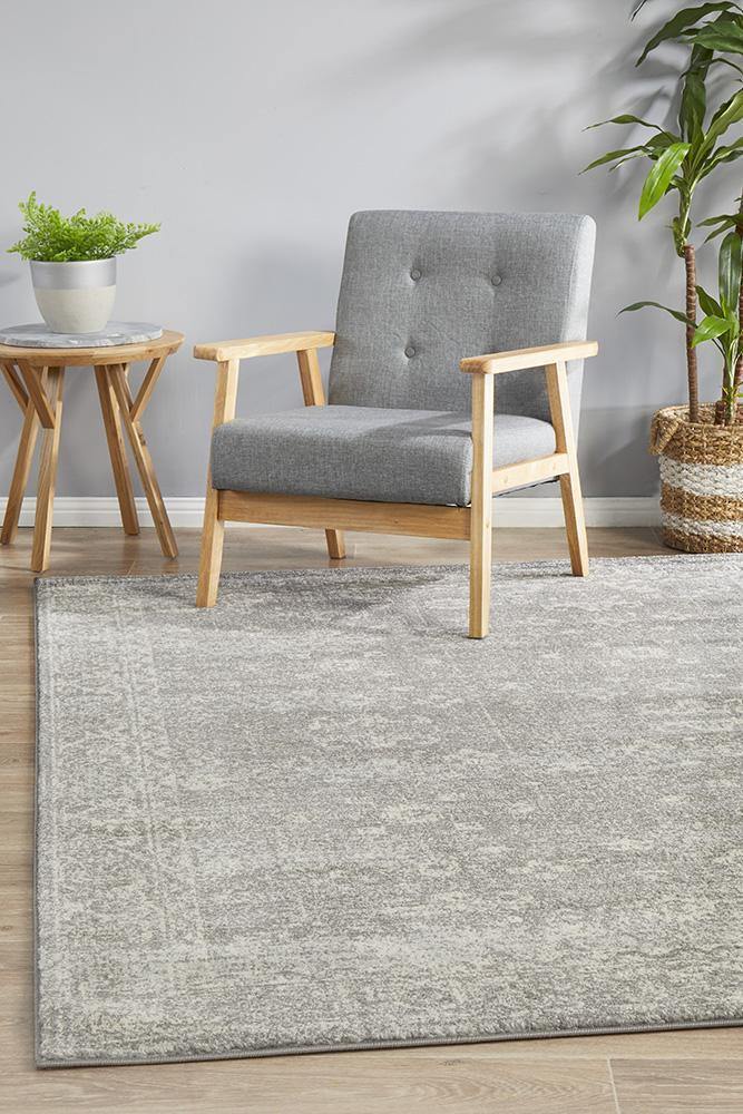 Evoke Pidgeon Grey Transitional Rug - Cozy Rugs Australia
