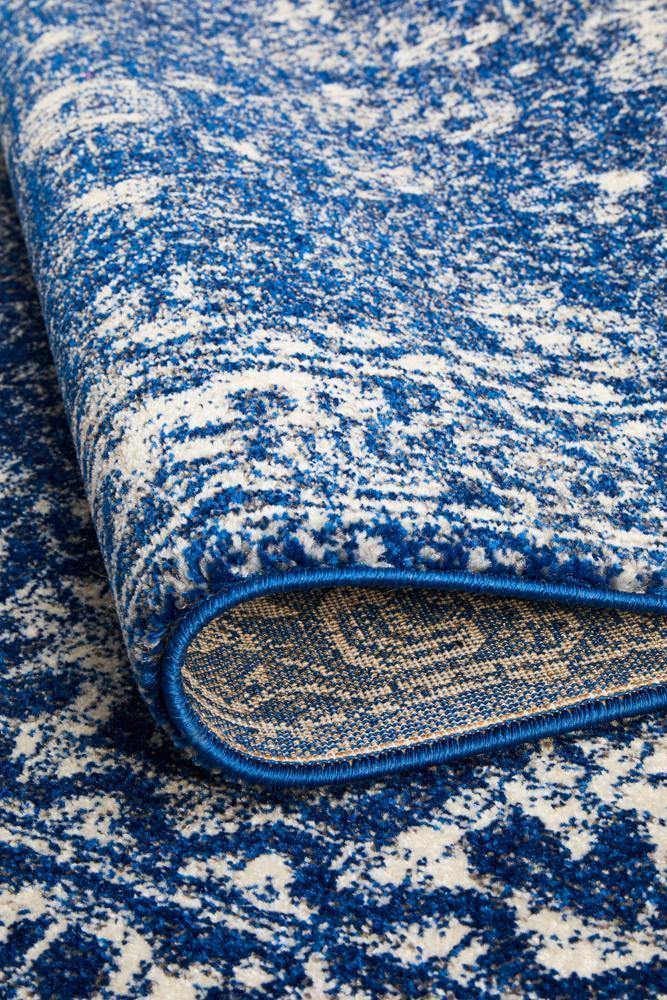 Evoke Oasis Navy Transitional Rug - Cozy Rugs Australia