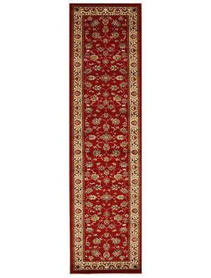Istanbul Traditional Floral Pattern Runner Rug Red - Cozy Rugs Australia