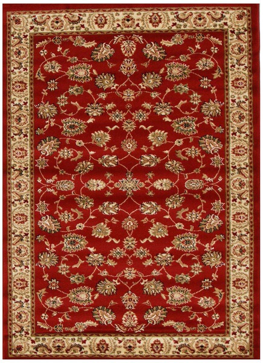 Istanbul Collection Traditional Floral Pattern Red Rug - Cozy Rugs Australia
