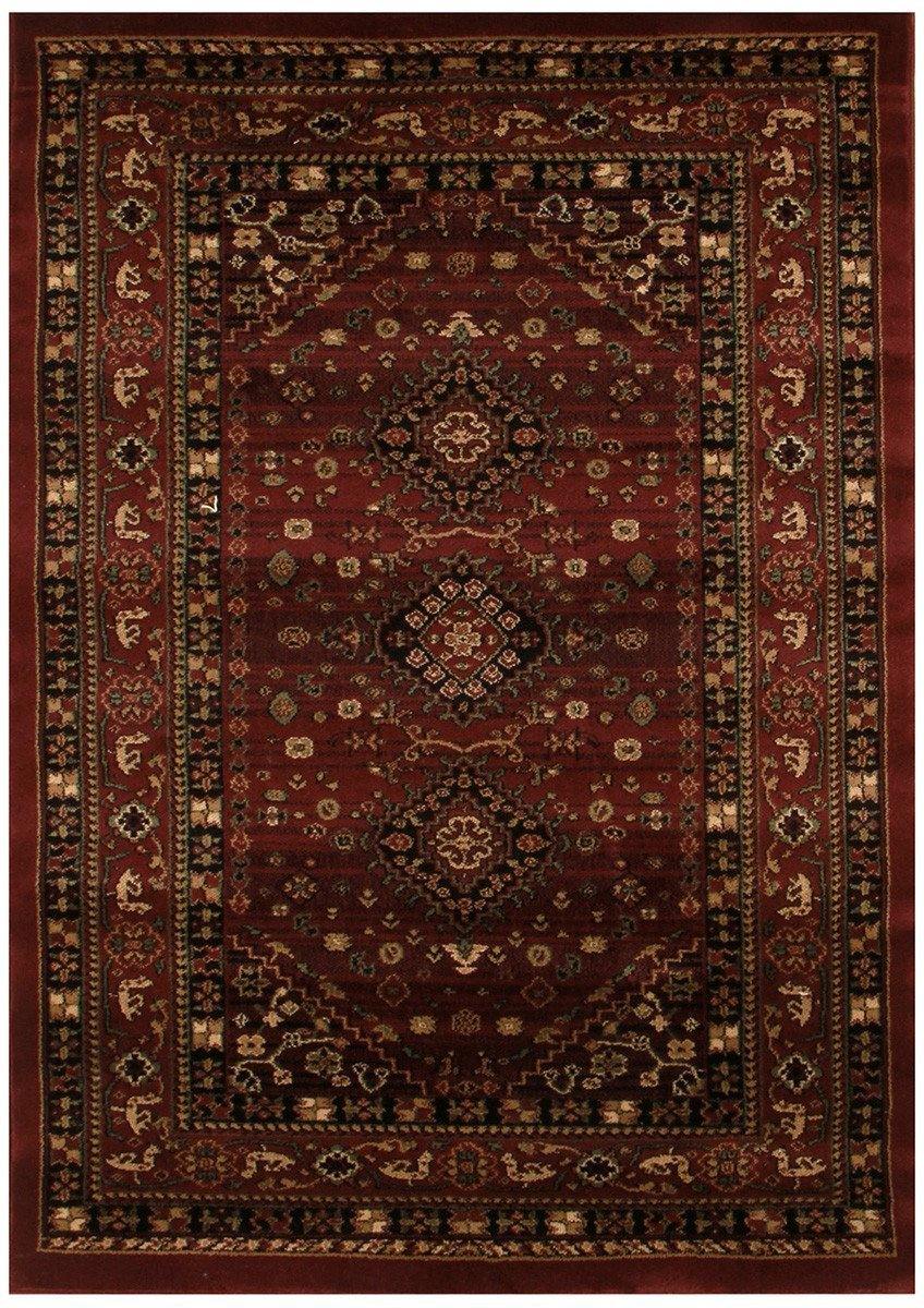 Istanbul Collection Traditional Shiraz Design Burgundy Red Rug - Cozy Rugs Australia