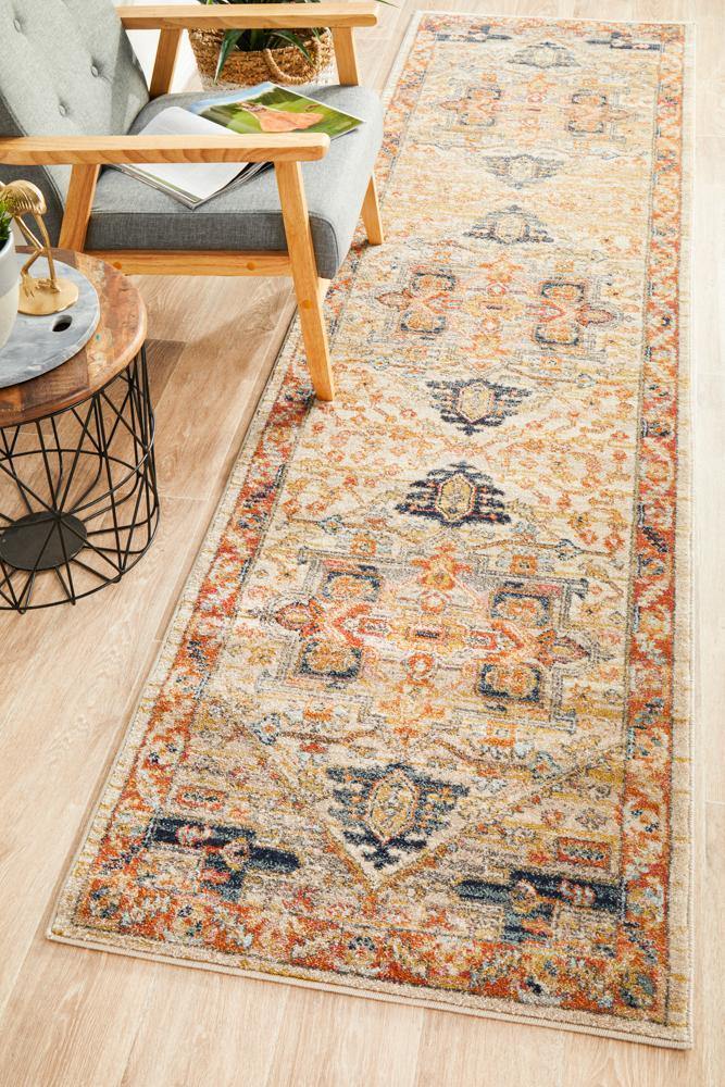 Legacy 850 Rust Runner Rug - Cozy Rugs Australia